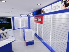 Blue Red Phone Zone Slatwall Store Display