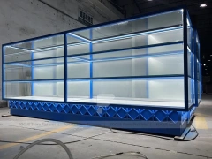Blue Trim Mobile Phone Kiosk Counter