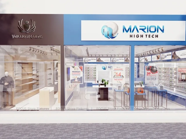 Blue White Marion Mobile Accessories Store