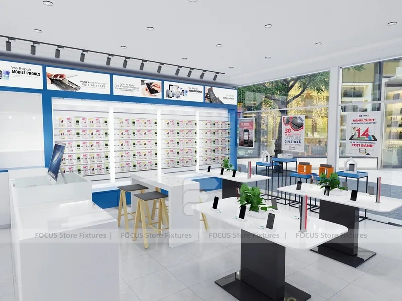 Blue White Marion Mobile Accessories Store