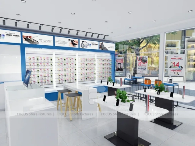 Blue White Marion Mobile Accessories Store