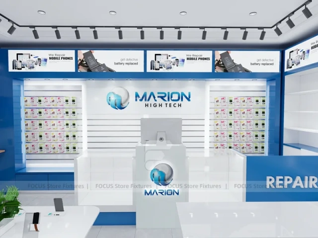 Blue White Marion Mobile Accessories Store