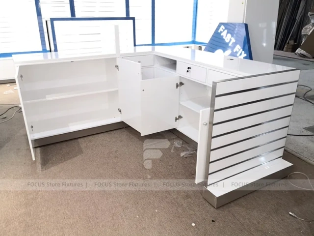Blue White Mobile Phone Counter Wall Fixture