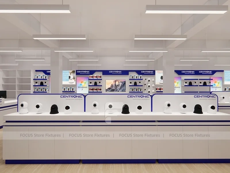 Blue White Mobile Phone Service Store