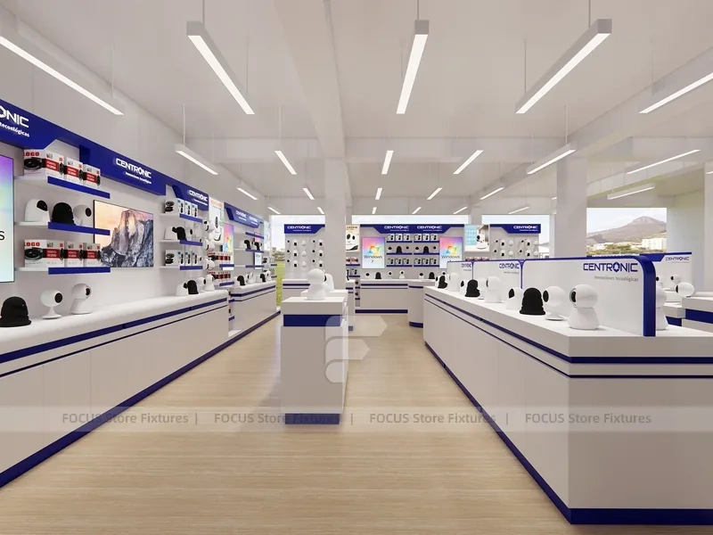 Blue White Mobile Phone Service Store