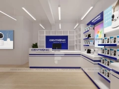Blue White Mobile Phone Service Store