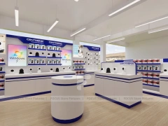 Blue White Mobile Phone Service Store