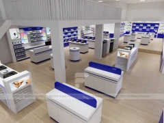 Blue White Mobile Phone Store Interior
