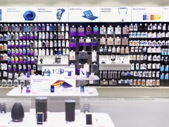 Blue White Mobile Phone Wall Fixture Store