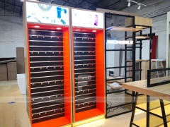 Blue White Mobile Shop Floor Plan
