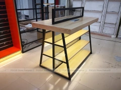 Blue White Mobile Shop Floor Plan