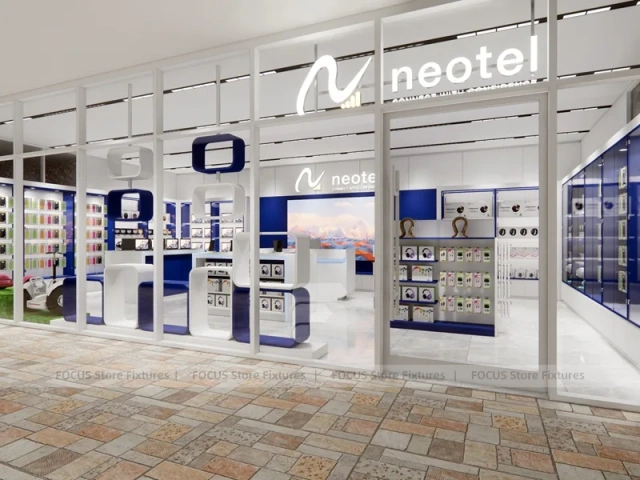 Blue White Neotel Mobile Storefront