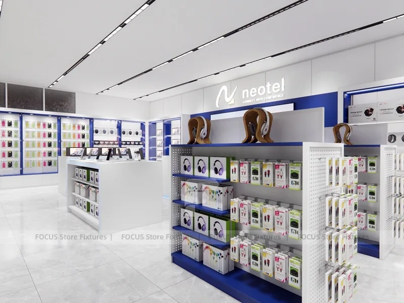 Blue White Neotel Mobile Storefront