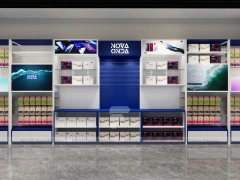 Blue White Nova Mobile Phone Wall Display