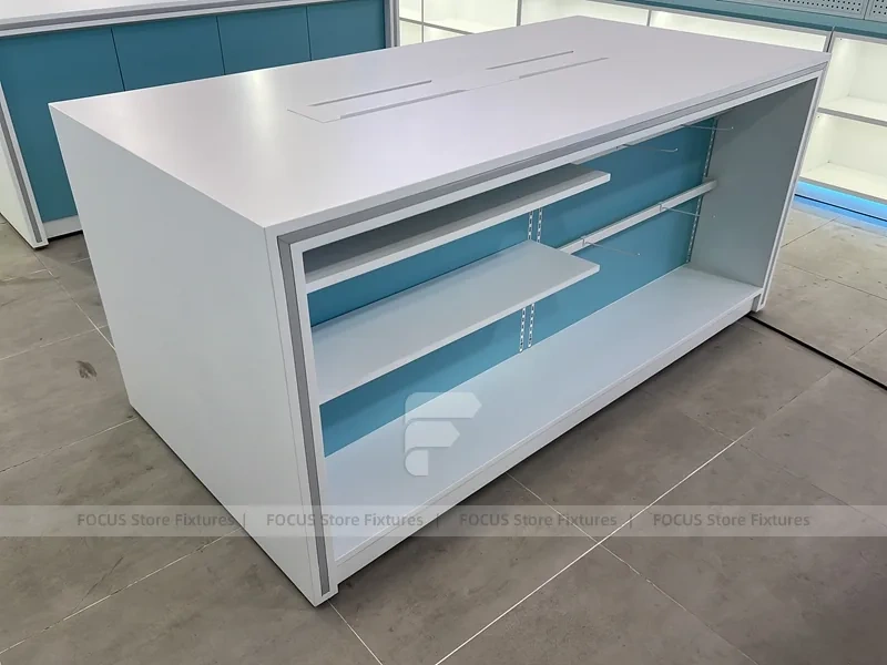 Blue White Phone Accessories Wall Niche