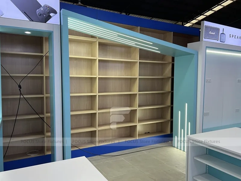 Blue White Phone Accessories Wall Niche