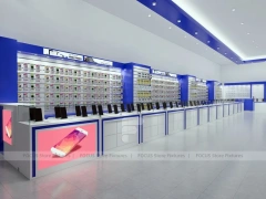 Blue White Phone Accessories Wall Store