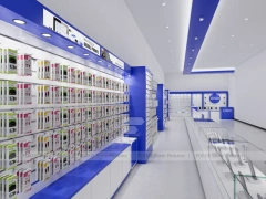 Blue White Phone Accessory Retail Store