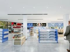 Blue Wood Mobile Accessories Store Interior