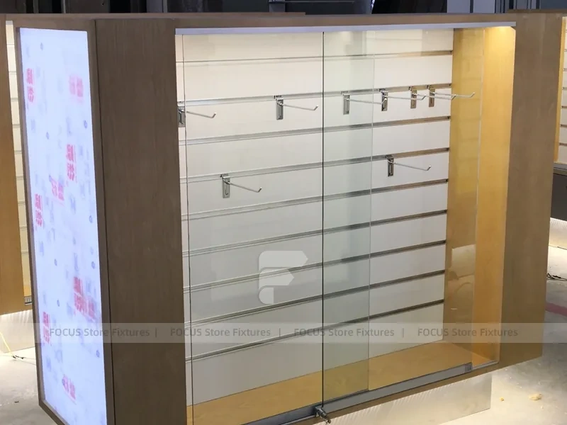 Brown Blue Fast Fix Phone Accessories Kiosk