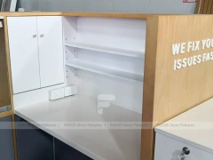 Brown Blue Fast Fix Phone Accessories Kiosk