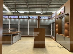 Brown Smart Mobile Phone Store Fixture