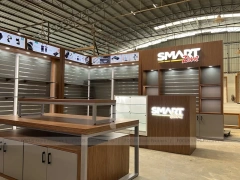 Brown Smart Mobile Phone Store Fixture
