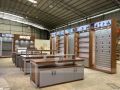 Brown Smart Mobile Phone Store Fixture