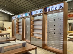 Brown Smart Mobile Phone Store Fixture