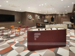 Burgundy Cream Mobile Accessories Counter Store