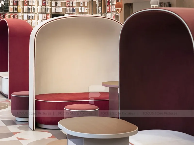 Burgundy Cream Phone Accessories Wall Store