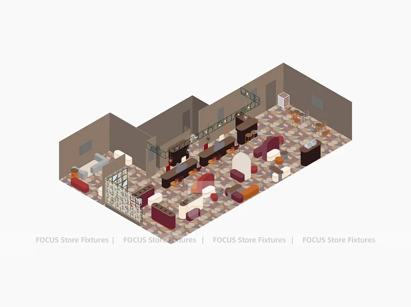 Burgundy Cream Phone Accessories Wall Store
