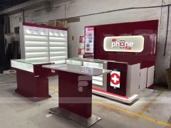 Burgundy Mobile Accessories Wall Store Fixture