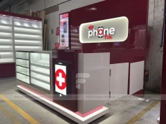 Burgundy Mobile Accessories Wall Store Fixture