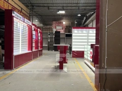 Burgundy Mobile Accessories Wall Store Fixture