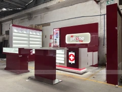 Burgundy Mobile Accessories Wall Store Fixture