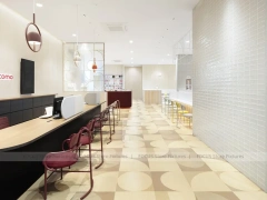 Burgundy White Mobile Phone Service Bar