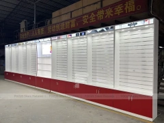 Burgundy White Mobile Phone Store Wall Fixture