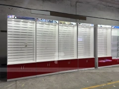 Burgundy White Mobile Phone Store Wall Fixture