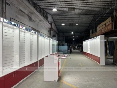 Burgundy White Mobile Phone Store Wall Fixture