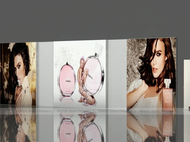 Chanel Dior White Cosmetics Wall Shelving