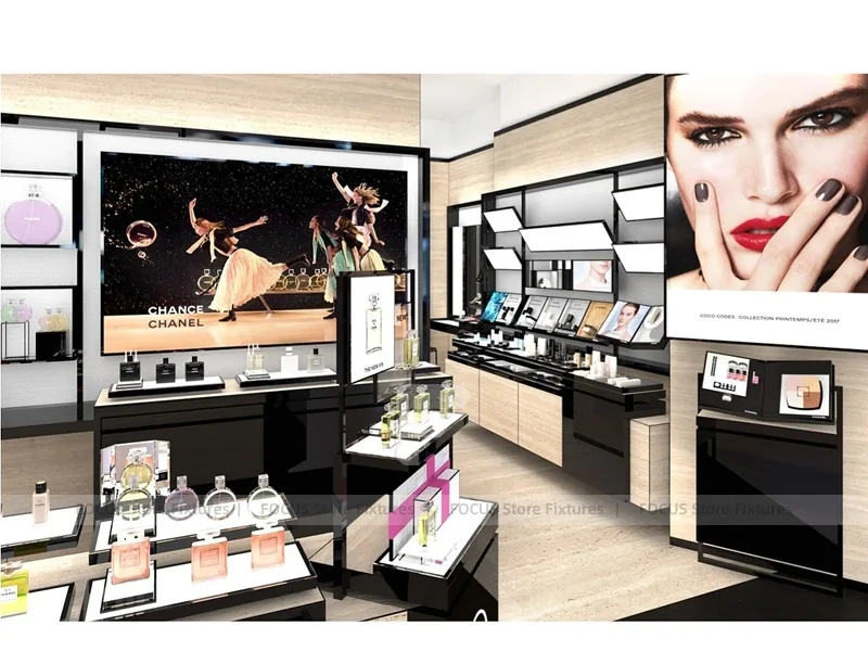 Chanel Makeup Display Boutique Wall