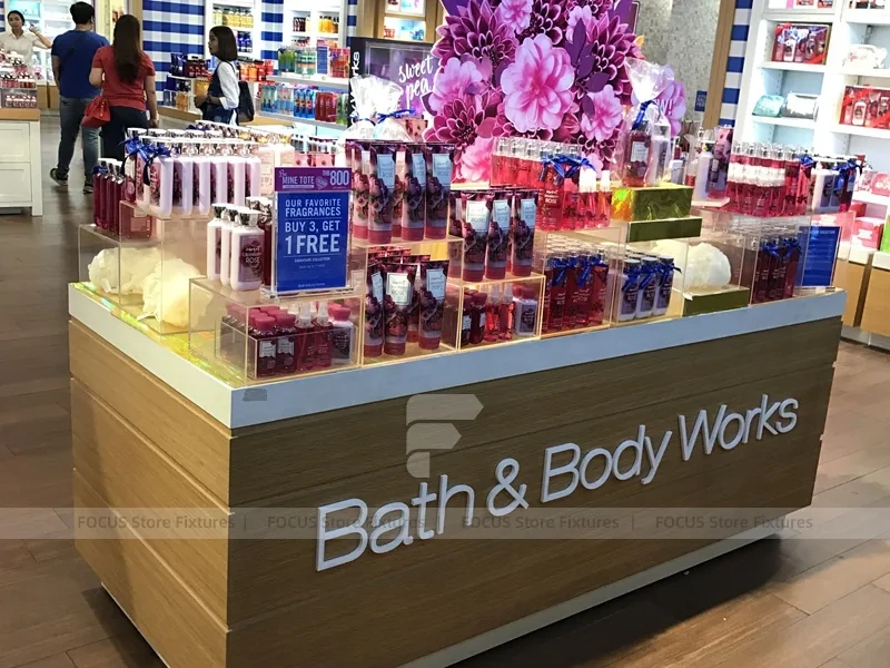 Compact Beauty Supply Store with Central Counter