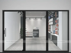 Compact White Mobile Phone Shop Floor Plan
