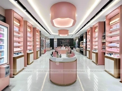 Coral Pink Cosmetics Boutique with Round Island