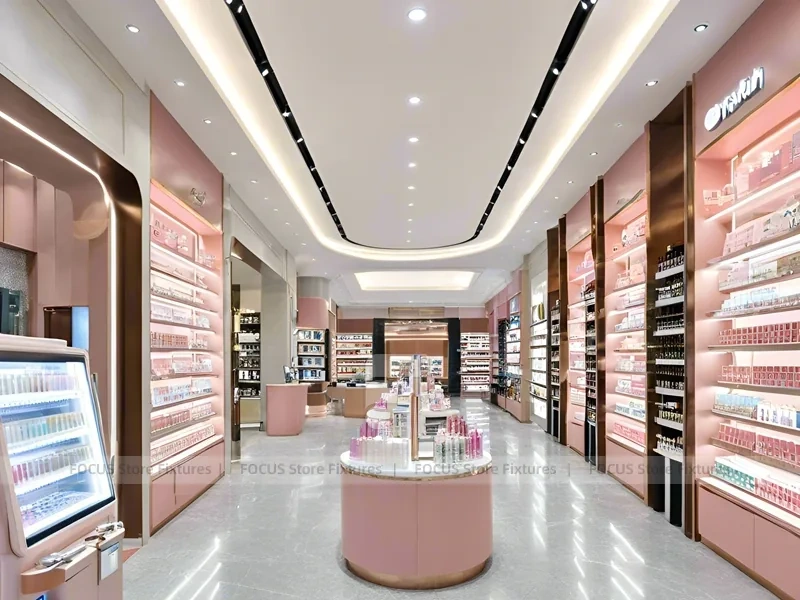 Coral Pink Cosmetics Boutique with Round Island