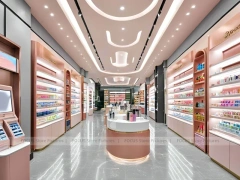 Coral Pink Cosmetics Boutique with Round Island