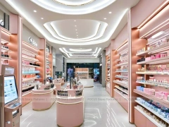 Coral Pink Cosmetics Boutique with Round Island