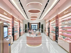 Coral Pink Cosmetics Boutique with Round Island
