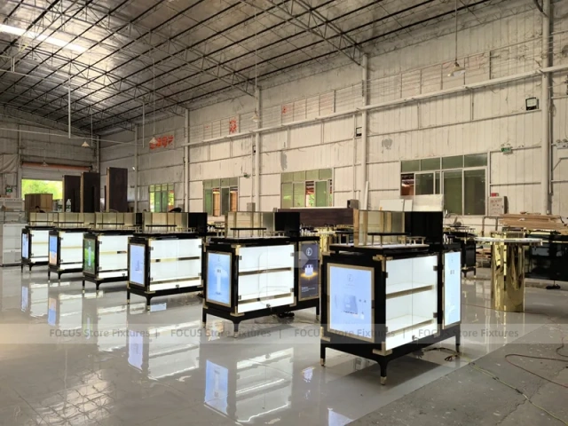 Cosmetics Kiosk Counter Fixture Showroom